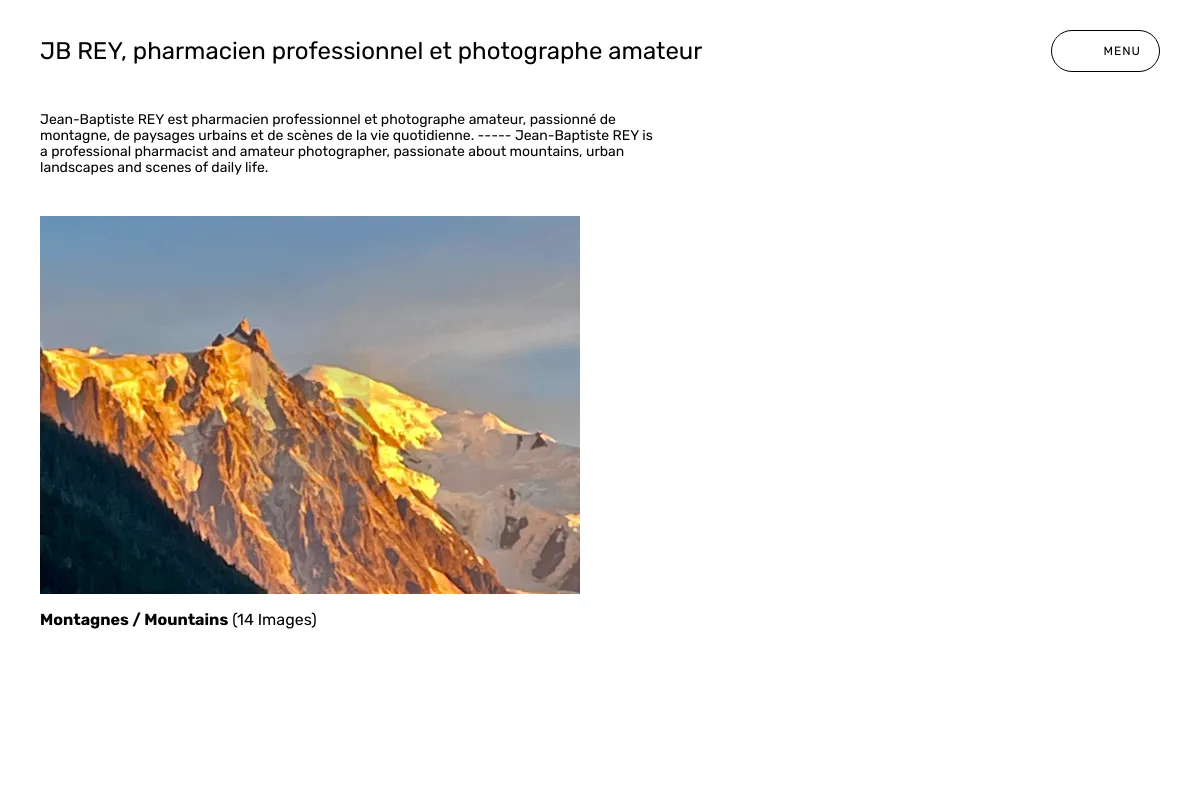 JB REY, pharmacien professionnel et photographe amateur