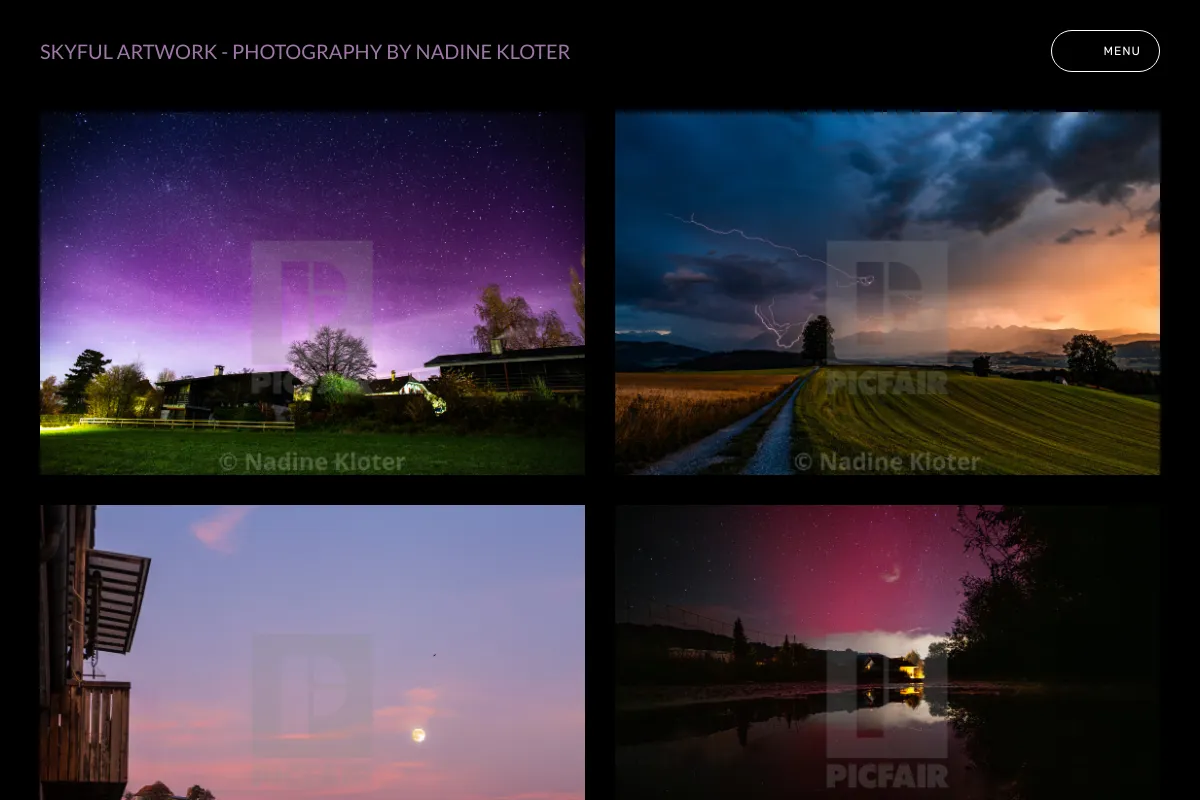 skyful artwork - photography  by Nadine Kloter