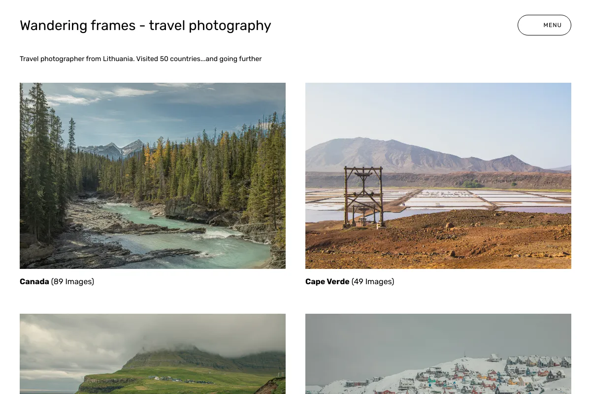 Wandering frames - travel photography