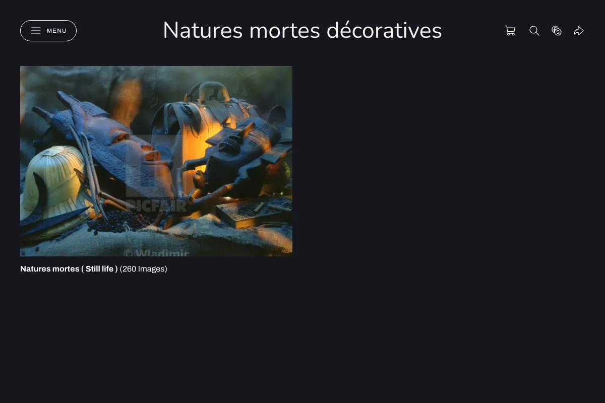 Natures mortes décoratives