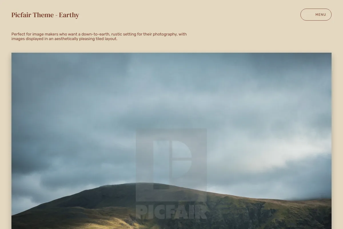 Picfair Theme - Earthy