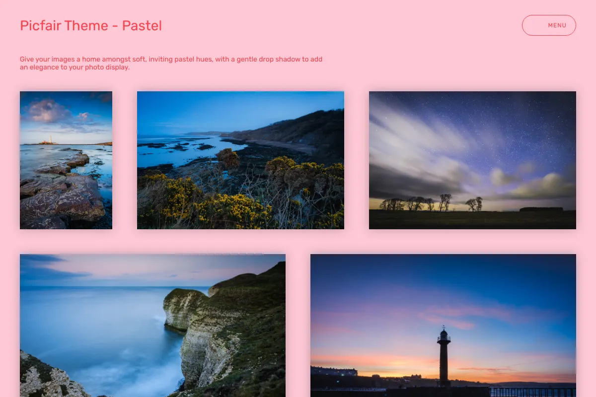 Picfair Theme - Pastel