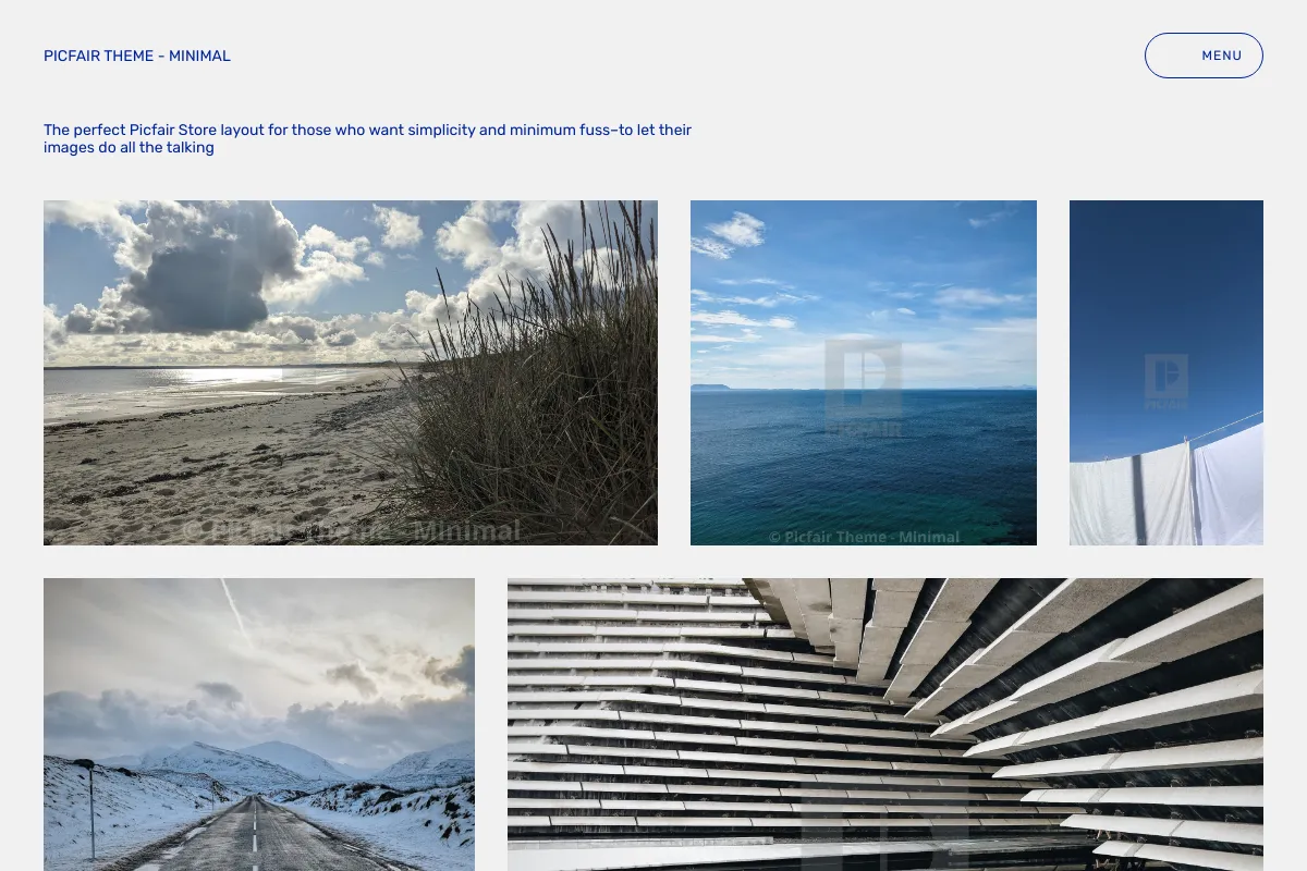 Picfair Theme - Minimal